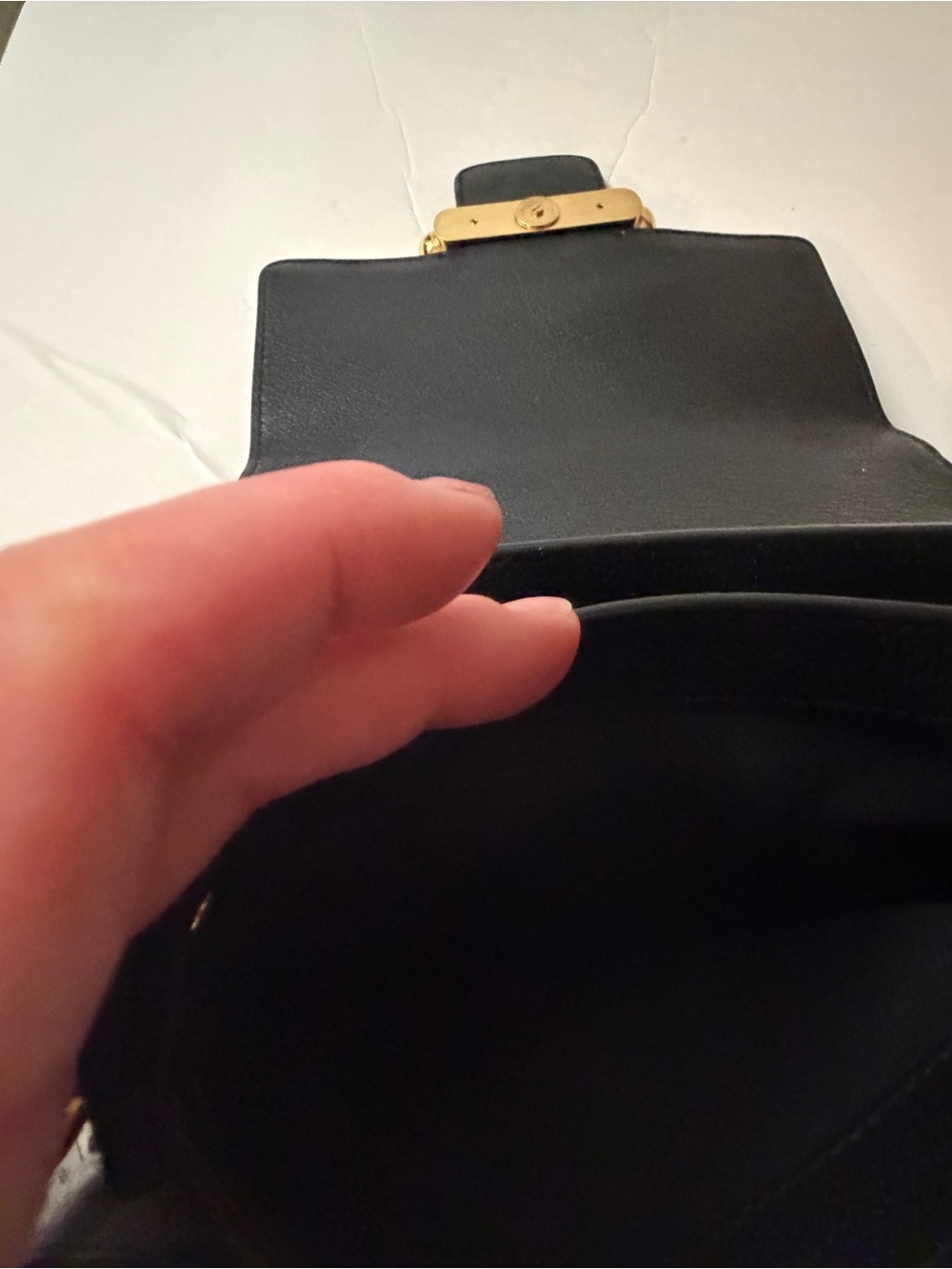 Authentic Black Leather Alexander McQueen Twin Chain Crossbody - Picture 15 of 15
